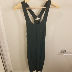 Teal Tank Dress with Cut Out Details